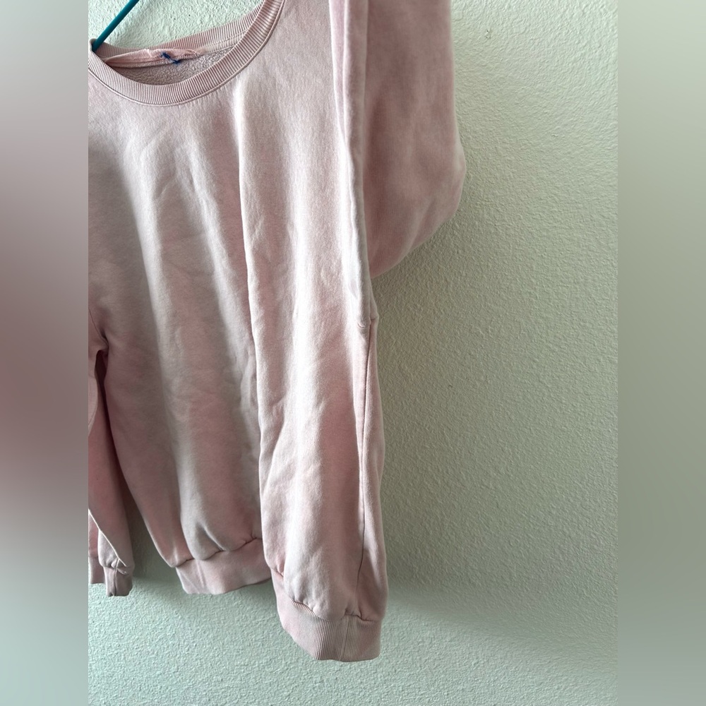 Blush Pink Oversized Crewneck Sweatshirt XL Fair Condition Lounge - Picture 4 of 16